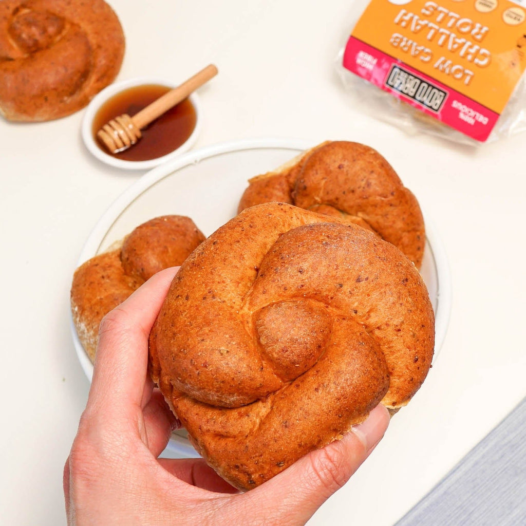 Keto-Friendly Challah Rolls - Cheerful Choice for Dinner Sides