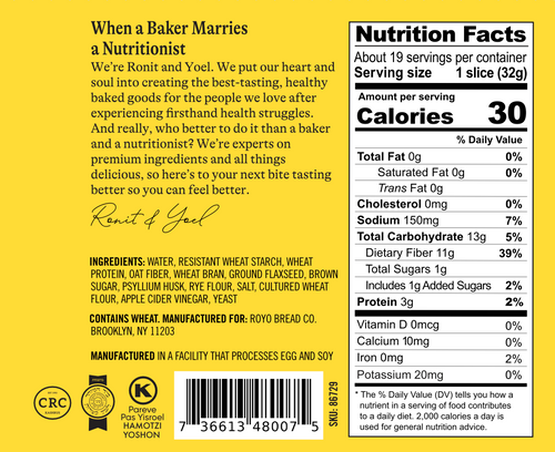 30 Calorie Artisan Bread - Homey Choice for Meal Planning
